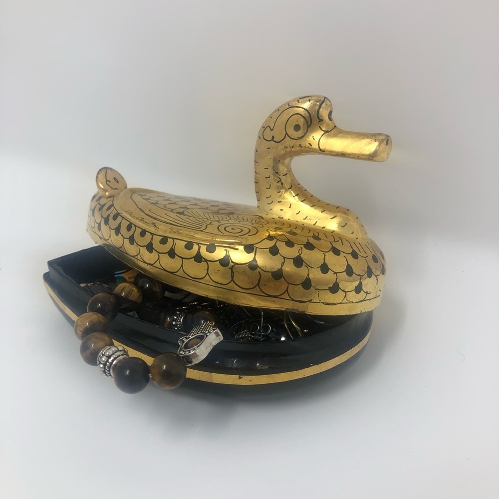 Thai duck trinket box / unique jewelry box